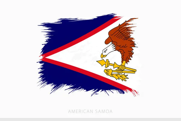 Grunge Flag American Samoa Vector Abstract Grunge Brushed Flag American — Archivo Imágenes Vectoriales
