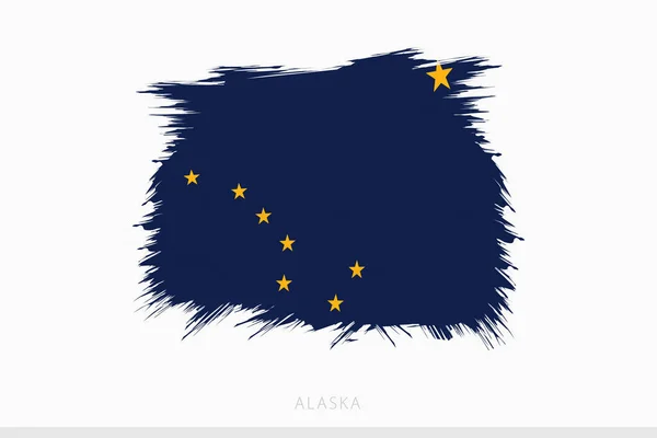 Grunge Flag Alaska Vector Abstract Grunge Brushed Flag Alaska — стоковый вектор