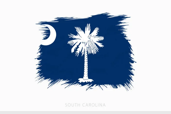 Гранж Флаг Южной Каролины Векторный Абстрактный Гранжевый Флаг Южной Каролины — стоковый вектор