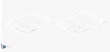 Tuvalu 'nun gölgeli iki gerçekçi haritası. Tuvalu bayrağı ve haritası izometrik biçimdedir.