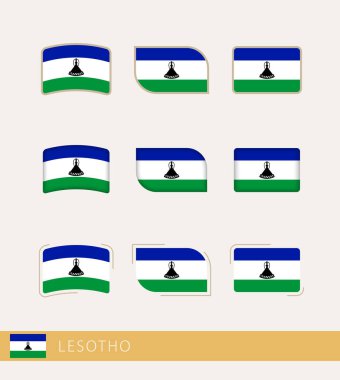 Lesotho vektör bayrakları, Lesotho bayrakları koleksiyonu.