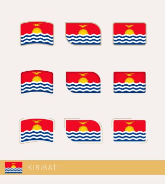Kiribati vektör bayrakları, Kiribati bayrakları koleksiyonu.