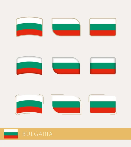 Vector Flags Bulgaria Collection Bulgaria Flags — Archivo Imágenes Vectoriales