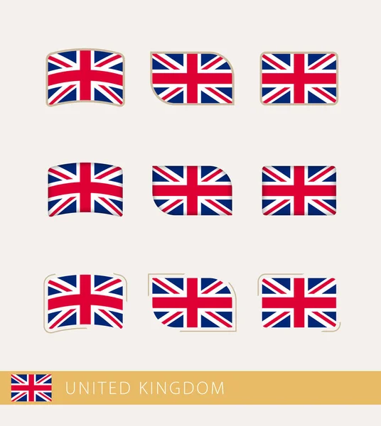 Vector Flags United Kingdom Collection United Kingdom Flags — Stock Vector