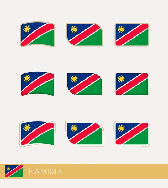 Vector Flags Namibia Collection Namibia Flags — Archivo Imágenes Vectoriales