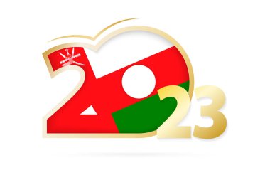 Umman Bayrağı desenli Yıl 2023.