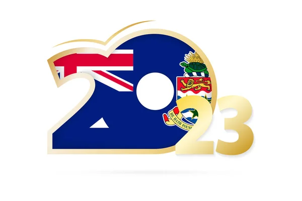 Year 2023 Cayman Islands Flag Pattern — ストックベクタ