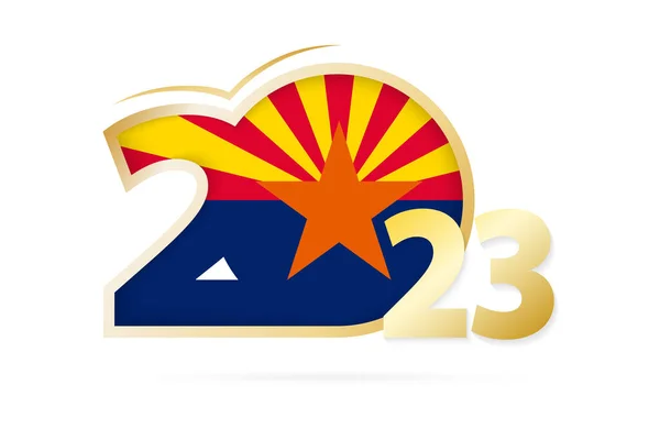 Year 2023 Arizona Flag Pattern — Stock Vector