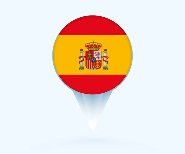 Map Pointer Flag Spain — 스톡 벡터