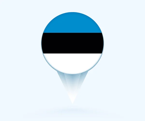 Map Pointer Flag Estonia — Archivo Imágenes Vectoriales