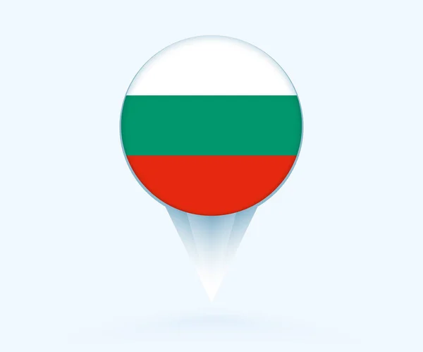 Map Pointer Flag Bulgaria — Image vectorielle