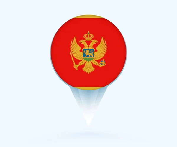 Map Pointer Flag Montenegro — Stockvector