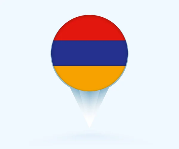 Map Pointer Flag Armenia — Stockvektor