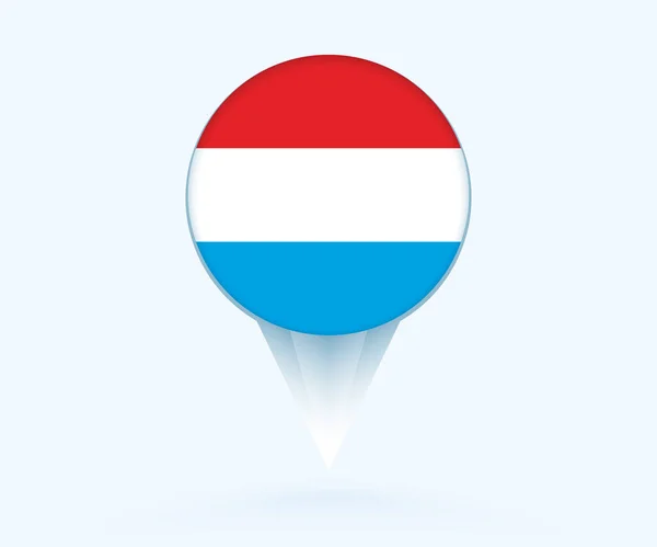 Map Pointer Flag Luxembourg — Stockvektor
