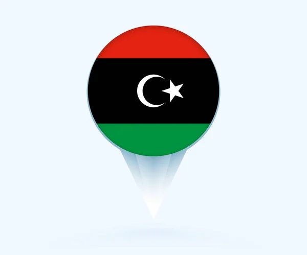 Map Pointer Flag Libya — Wektor stockowy