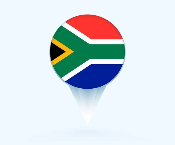 Map Pointer Flag South Africa — Archivo Imágenes Vectoriales