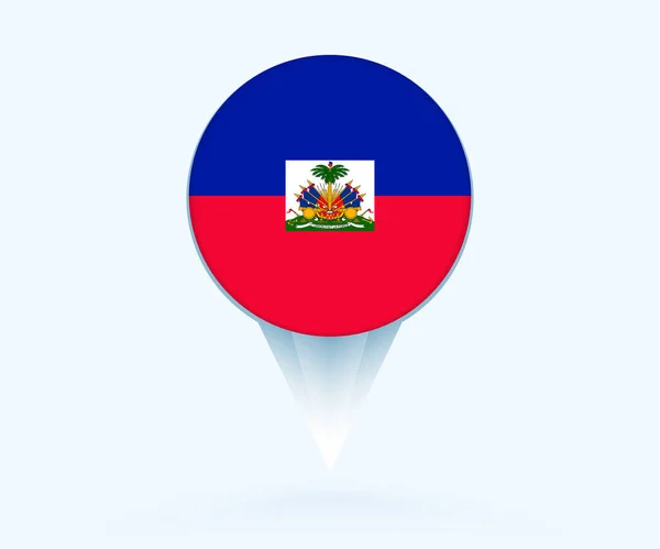Map Pointer Flag Haiti — ストックベクタ
