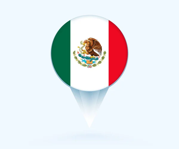 Map Pointer Flag Mexico — Vector de stock