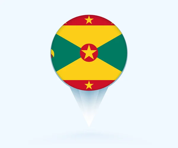 Map Pointer Flag Grenada — Stockvector