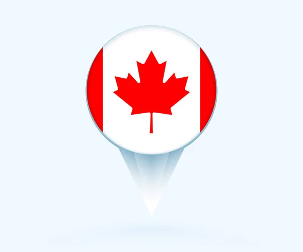 Map Pointer Flag Canada — Stockvector