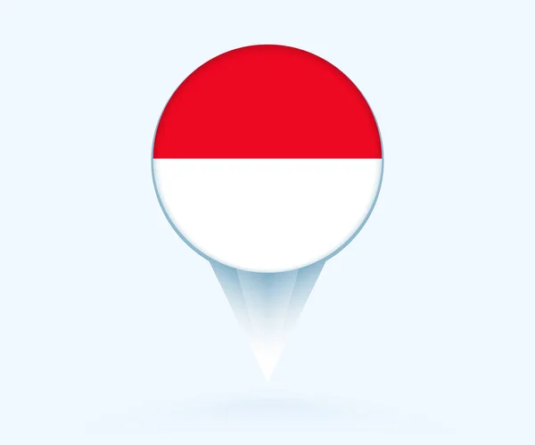 Δείκτης Χάρτη Σημαία Της Ινδονησίας — Διανυσματικό Αρχείο