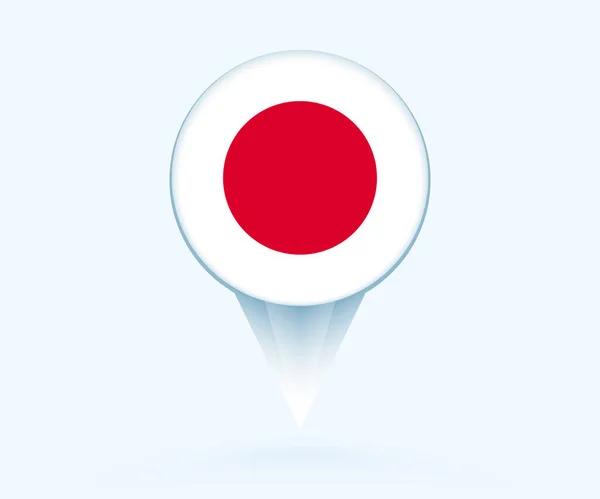 Map Pointer Flag Japan — Stockvektor