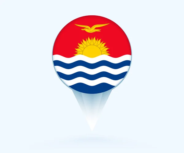 Map Pointer Flag Kiribati — ストックベクタ