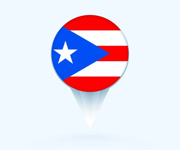 Δείκτης Χάρτη Σημαία Πουέρτο Ρίκο — Διανυσματικό Αρχείο