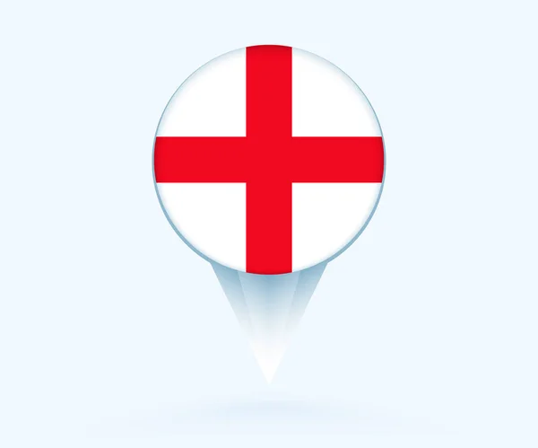 Map Pointer Flag England — Vector de stock