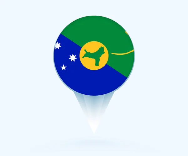 Map Pointer Flag Christmas Island — Stockvektor