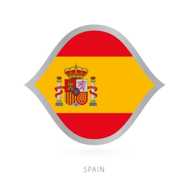 Spain national team flag in style for international basketball competitions.