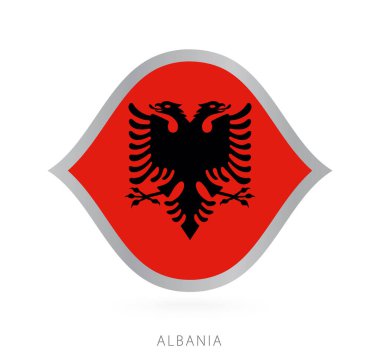 Albania national team flag in style for international basketball competitions.