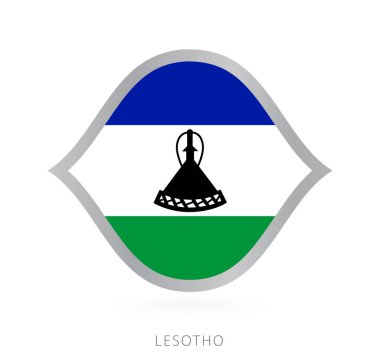 Lesotho national team flag in style for international basketball competitions.