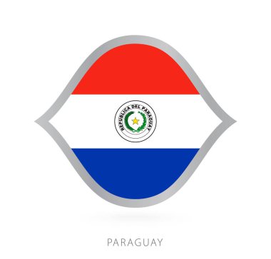 Paraguay national team flag in style for international basketball competitions.
