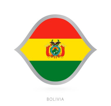 Bolivia national team flag in style for international basketball competitions.