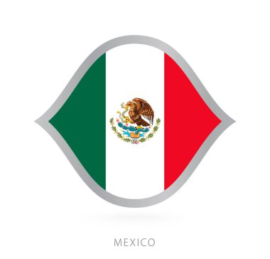 Mexico national team flag in style for international basketball competitions.