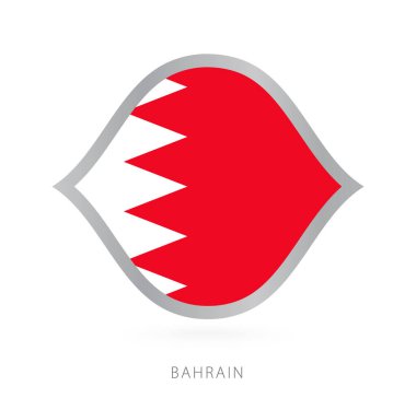 Bahrain national team flag in style for international basketball competitions.