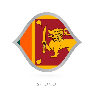 Sri Lanka national team flag in style for international basketball competitions.