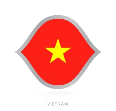 Vietnam national team flag in style for international basketball competitions.