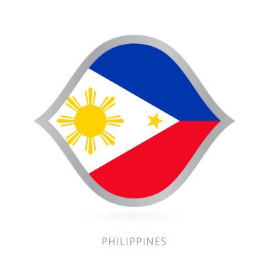 Philippines national team flag in style for international basketball competitions.