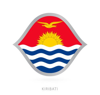 Kiribati national team flag in style for international basketball competitions.