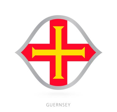 Guernsey national team flag in style for international basketball competitions.