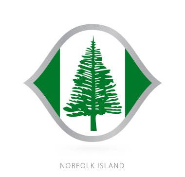 Norfolk Island national team flag in style for international basketball competitions.