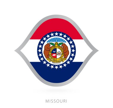 Missouri national team flag in style for international basketball competitions.