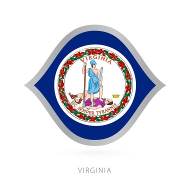 Virginia national team flag in style for international basketball competitions.