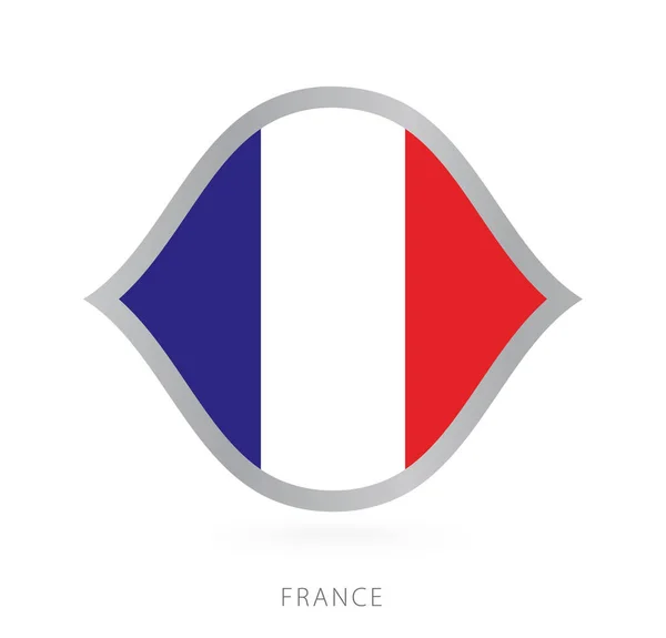 France National Team Flag Style International Basketball Competitions — Vettoriale Stock