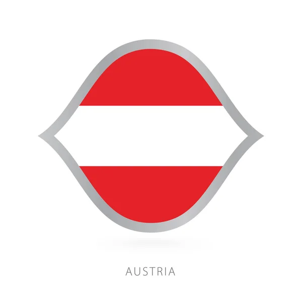 Austria National Team Flag Style International Basketball Competitions — ストックベクタ