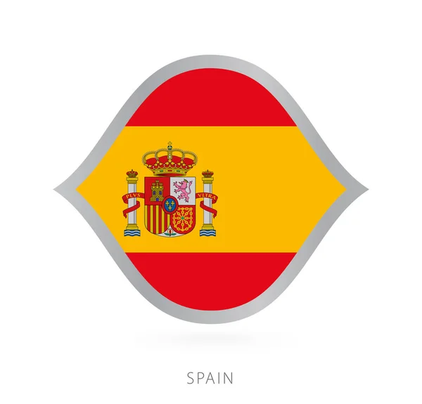 Spain National Team Flag Style International Basketball Competitions — Stok Vektör