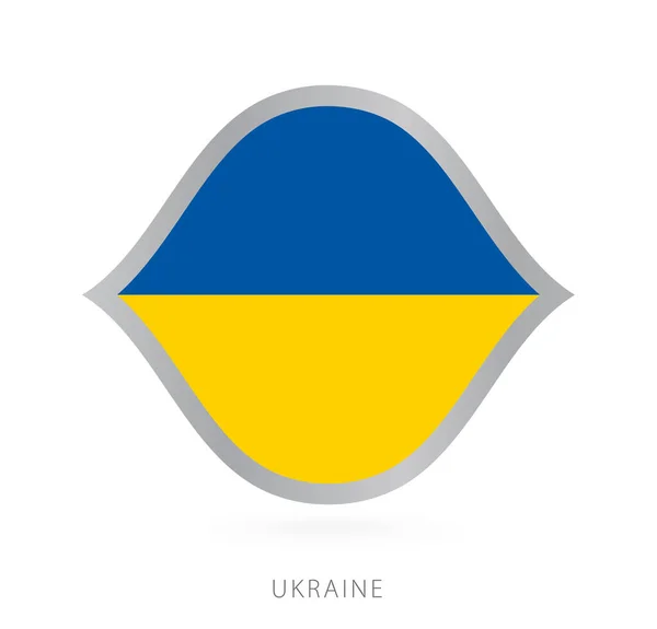 Ukraine National Team Flag Style International Basketball Competitions — стоковий вектор