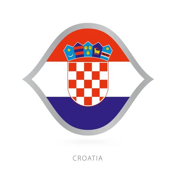 Croatia National Team Flag Style International Basketball Competitions — Vetor de Stock